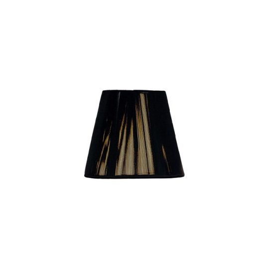 Mantra Clip On Silk String Shade Black 80/130mm x 110mm